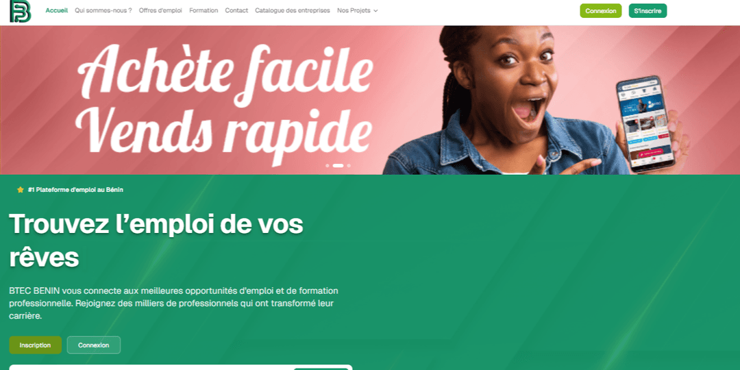 BTEC BENIN - La plateforme de recrutement